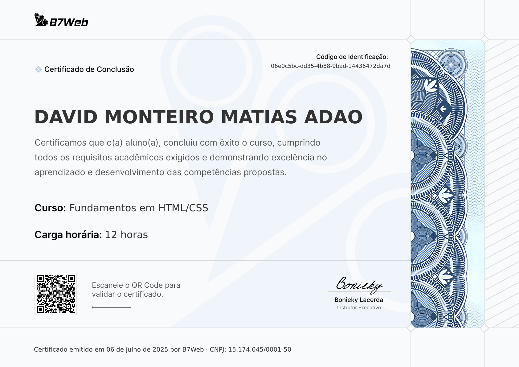 Certificado