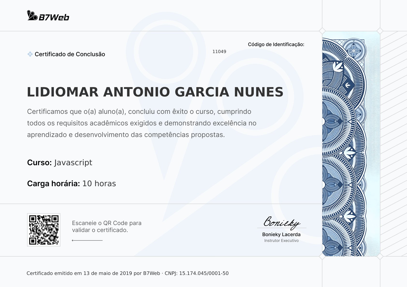 Certificado