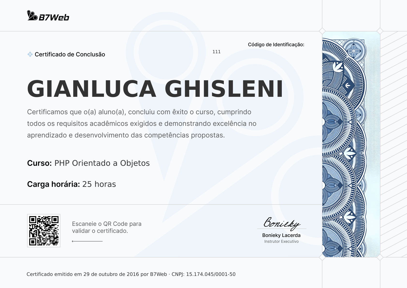 Certificado