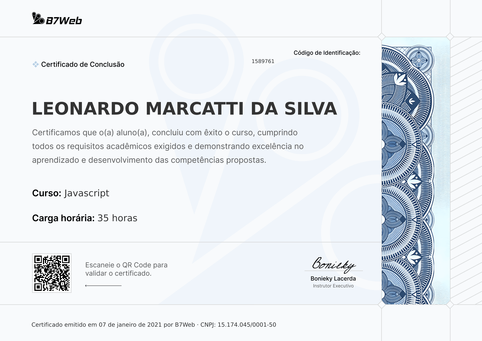 Certificado