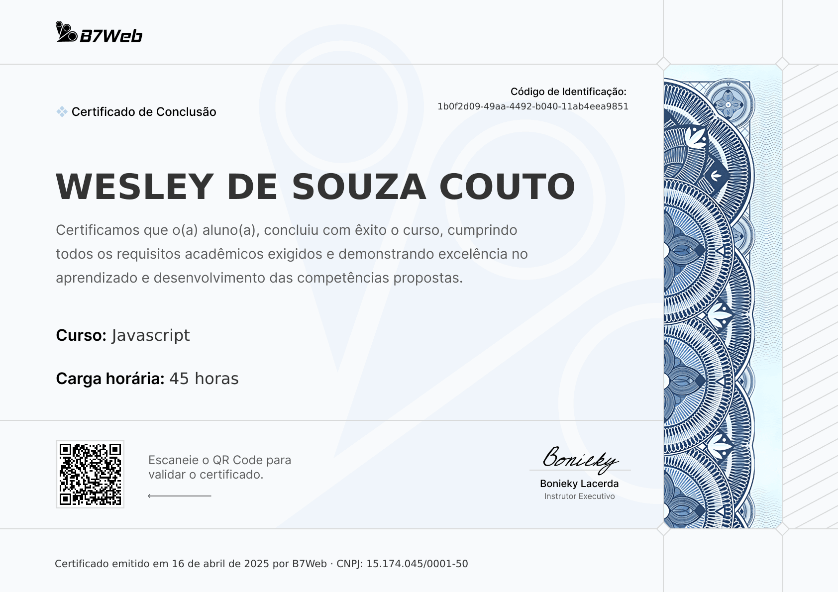 Certificado