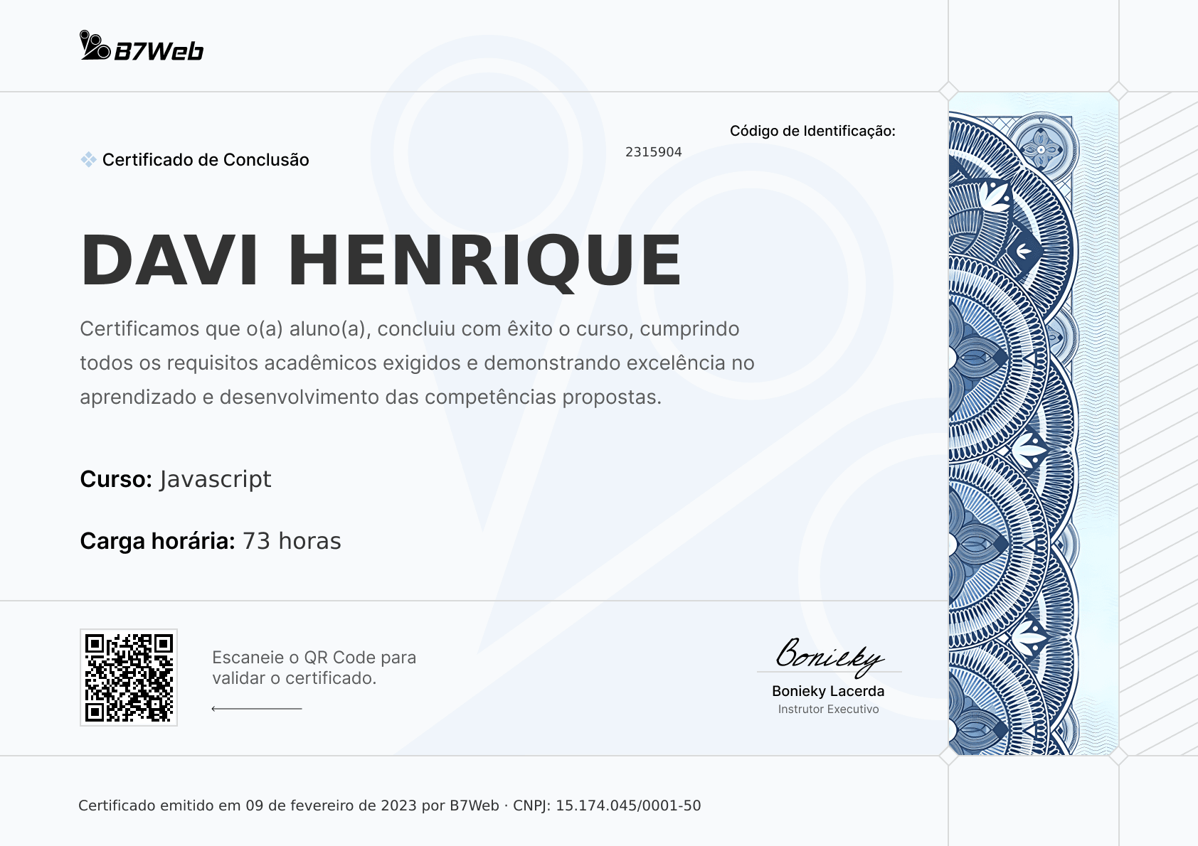 Certificado