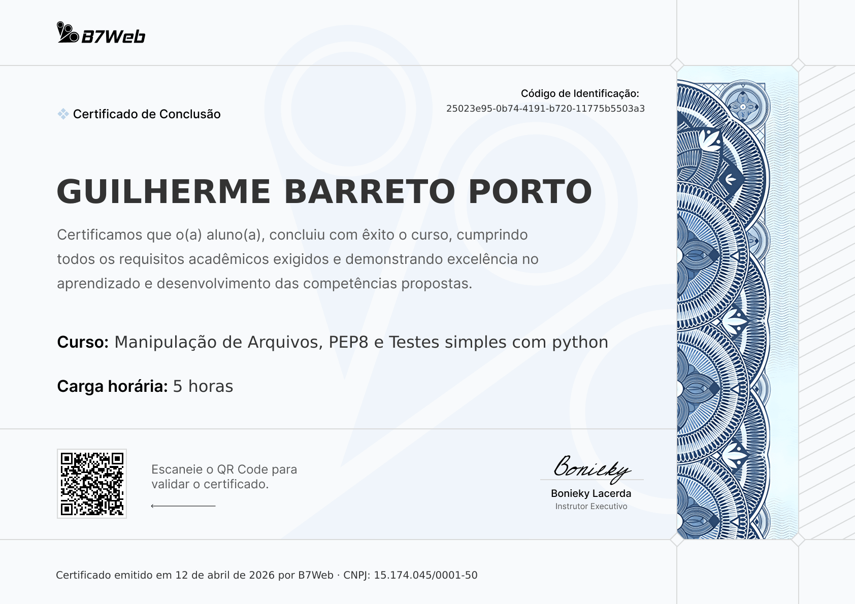 Certificado