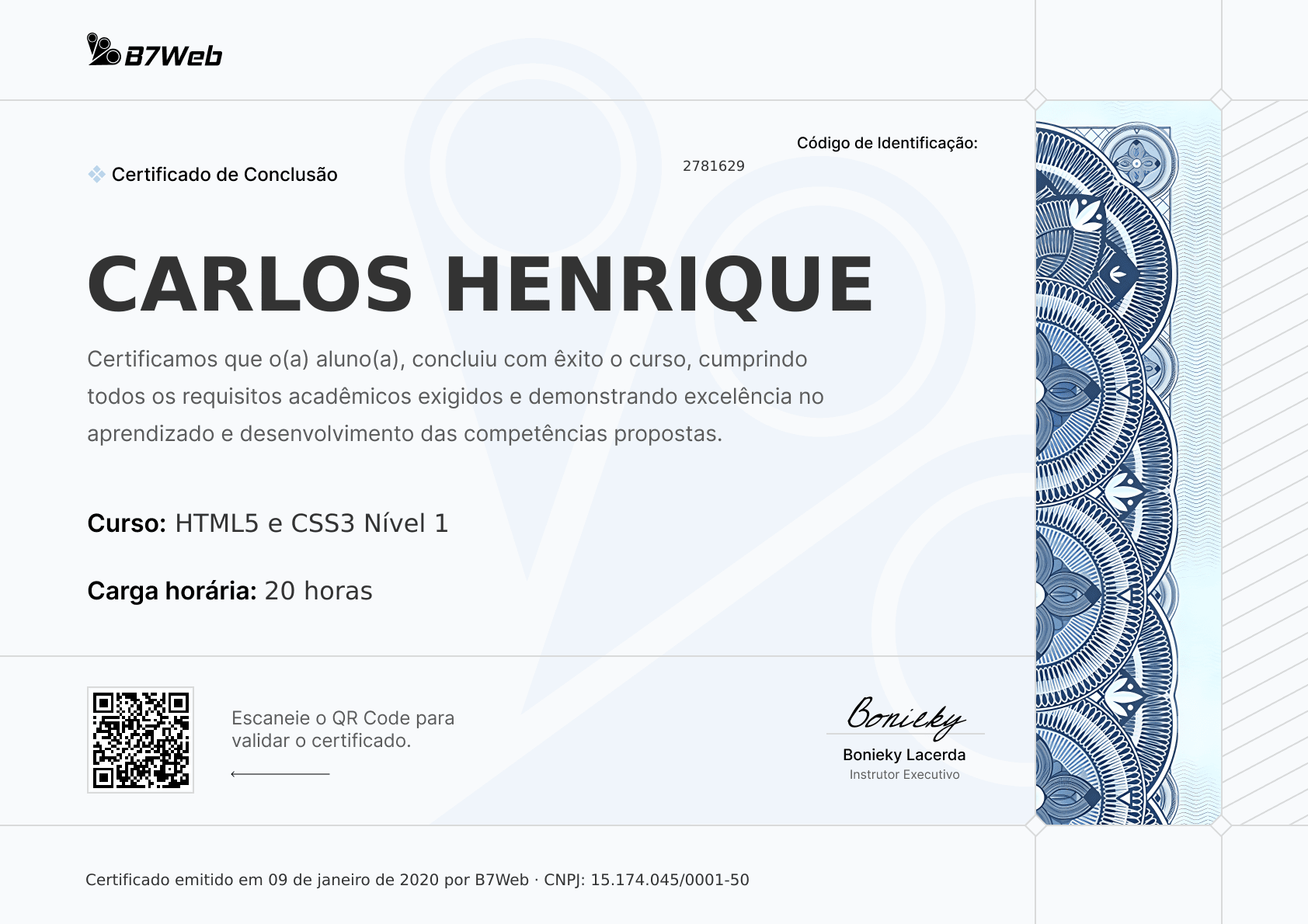 Certificado