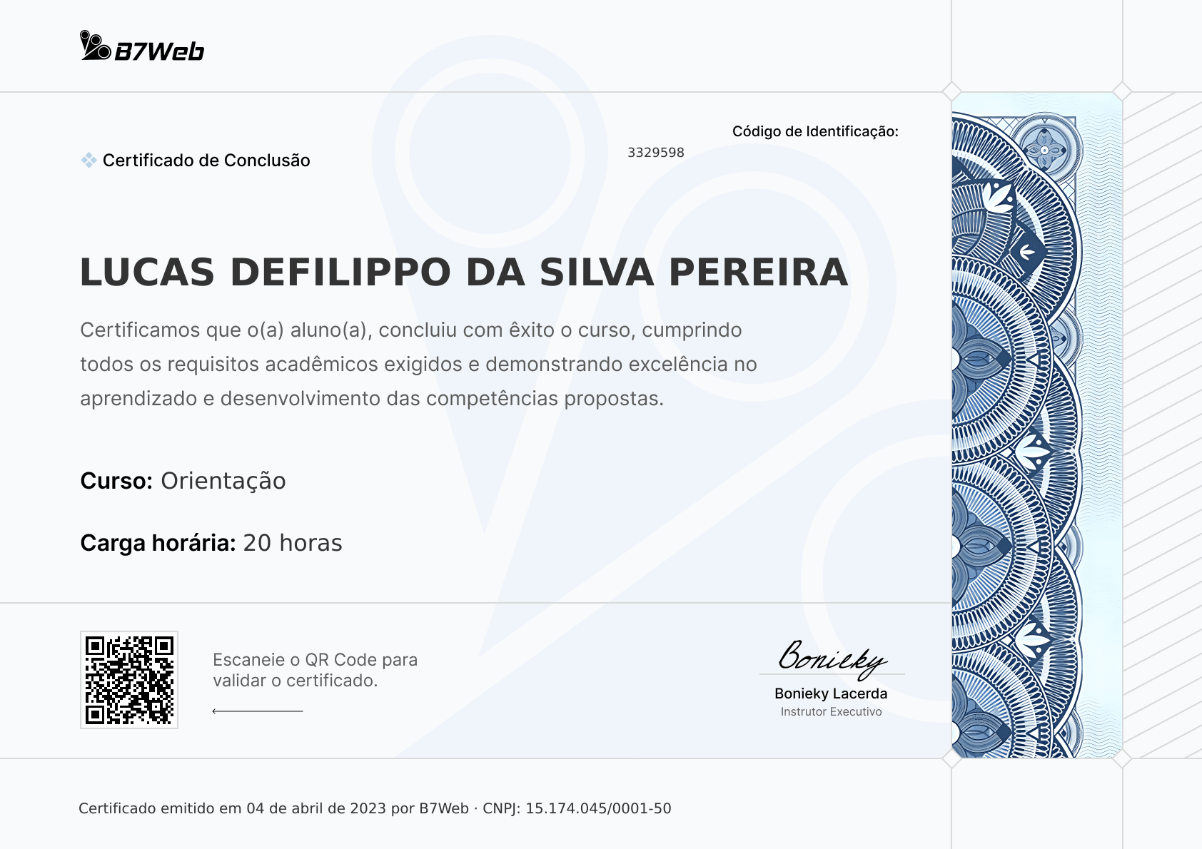 Certificado