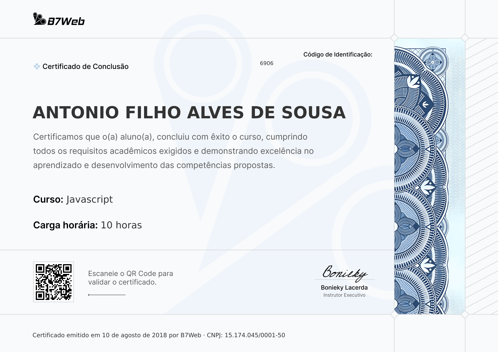 Certificado