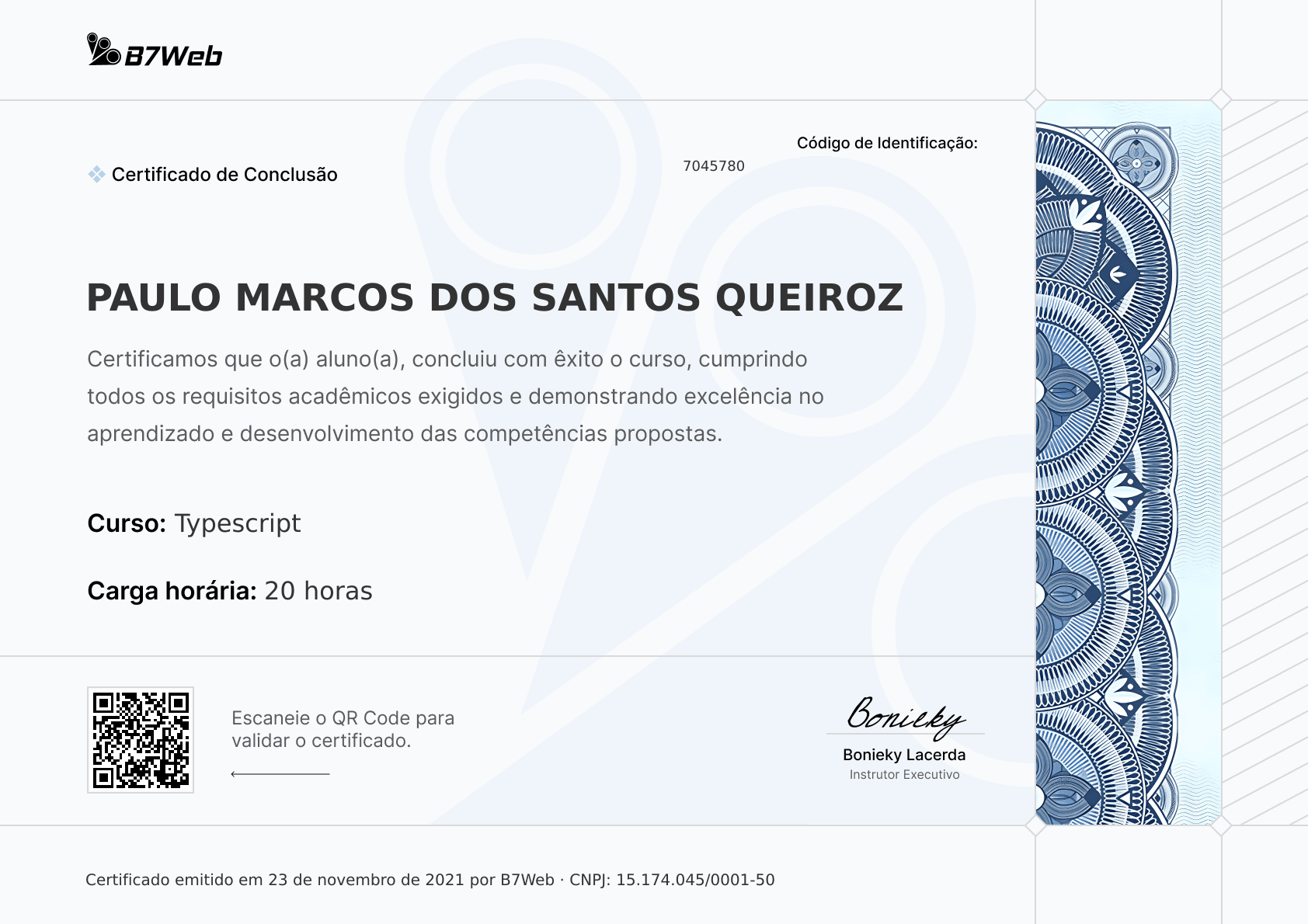 Certificado
