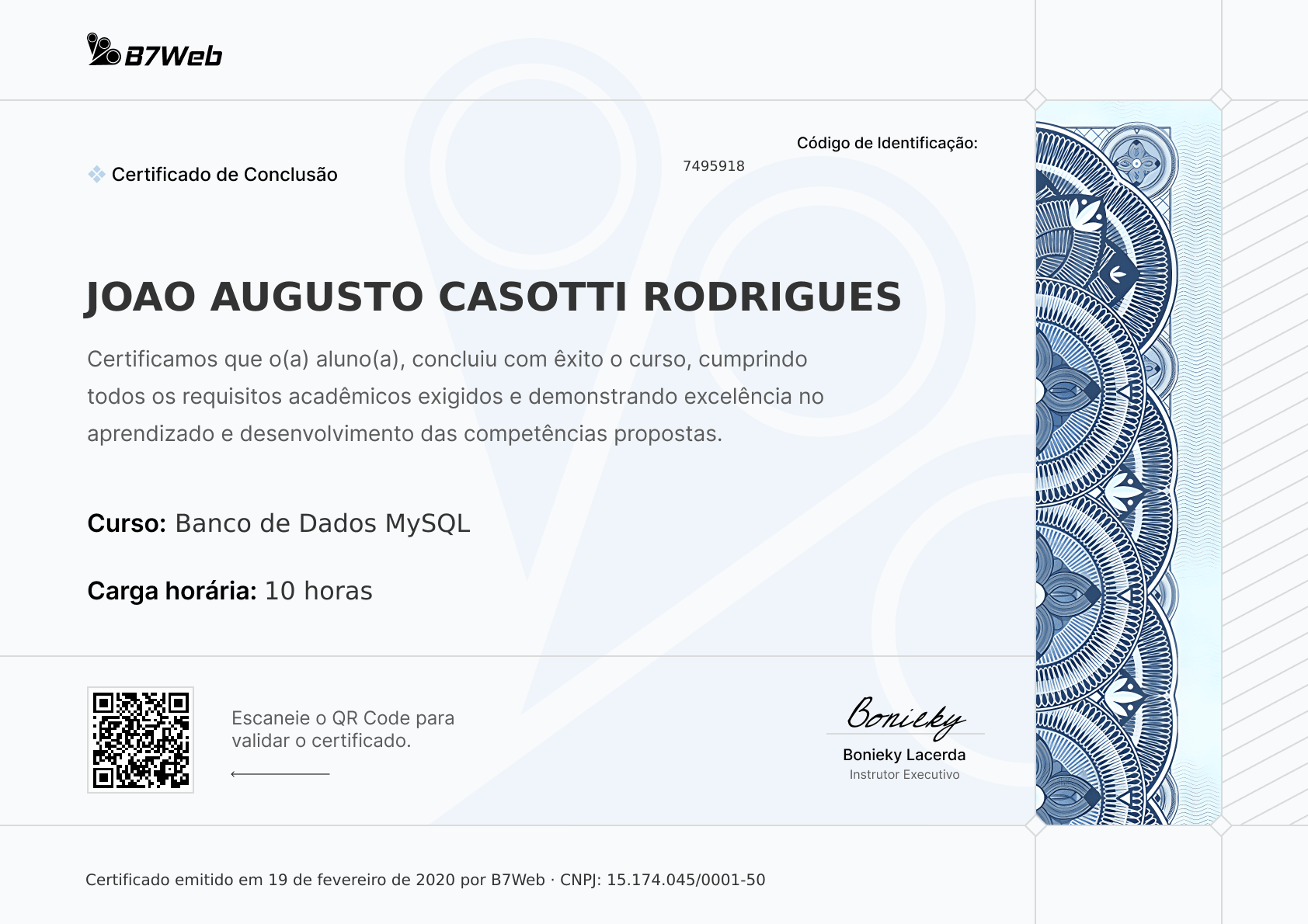 Certificado