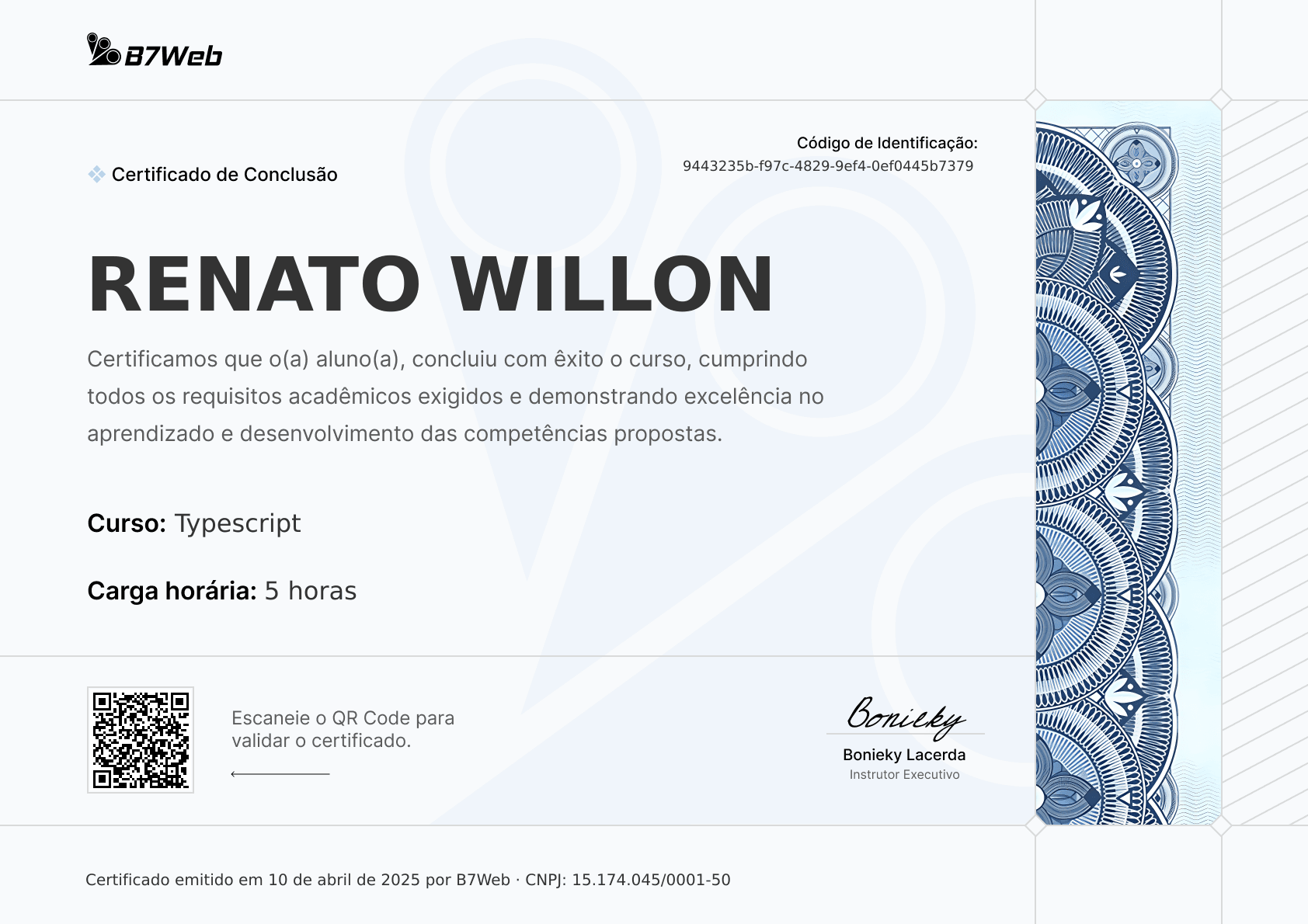 Certificado