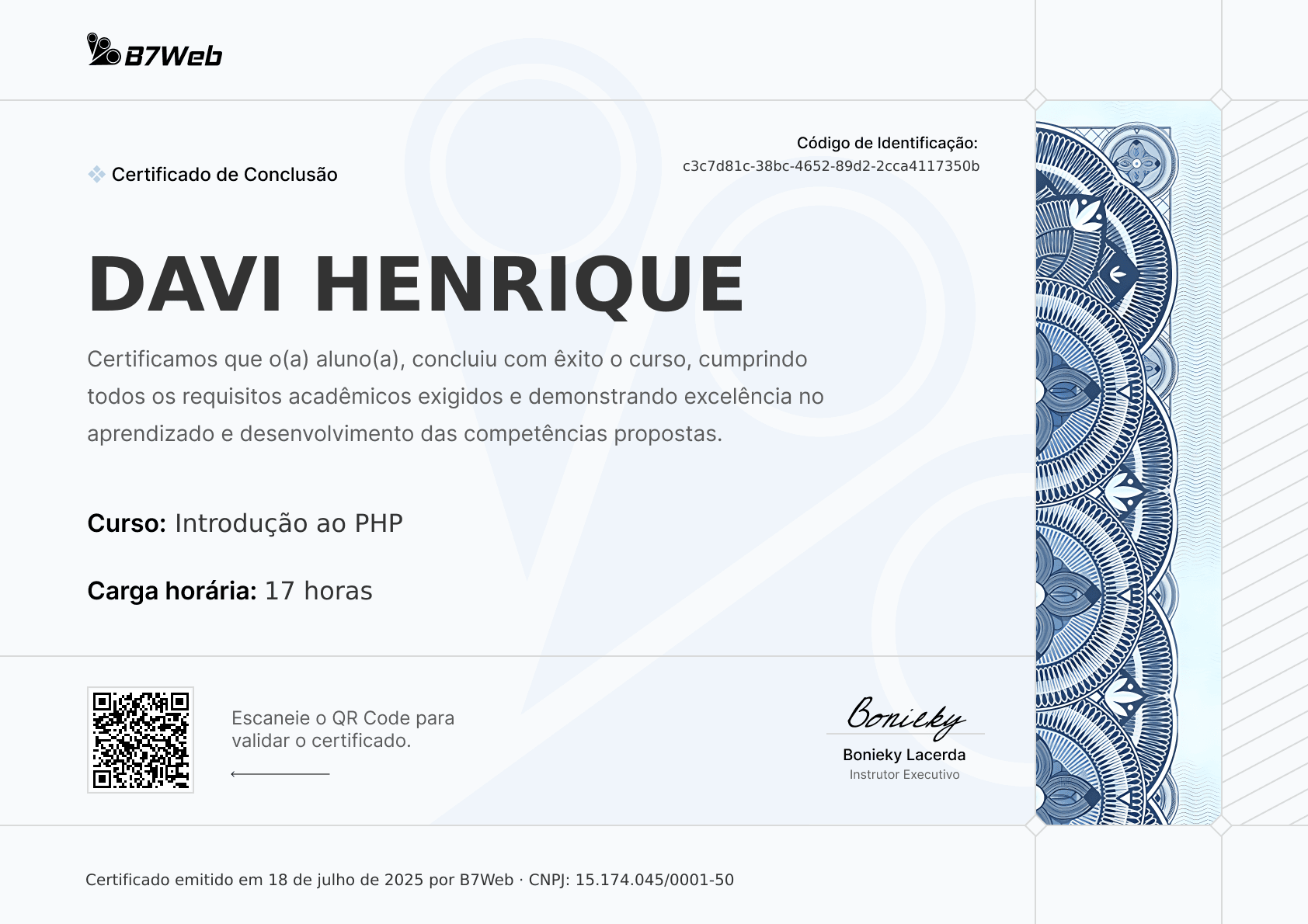 Certificado