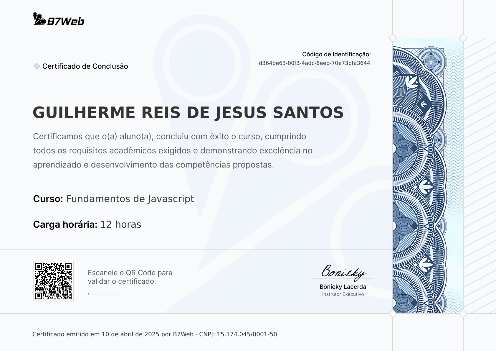 Certificado