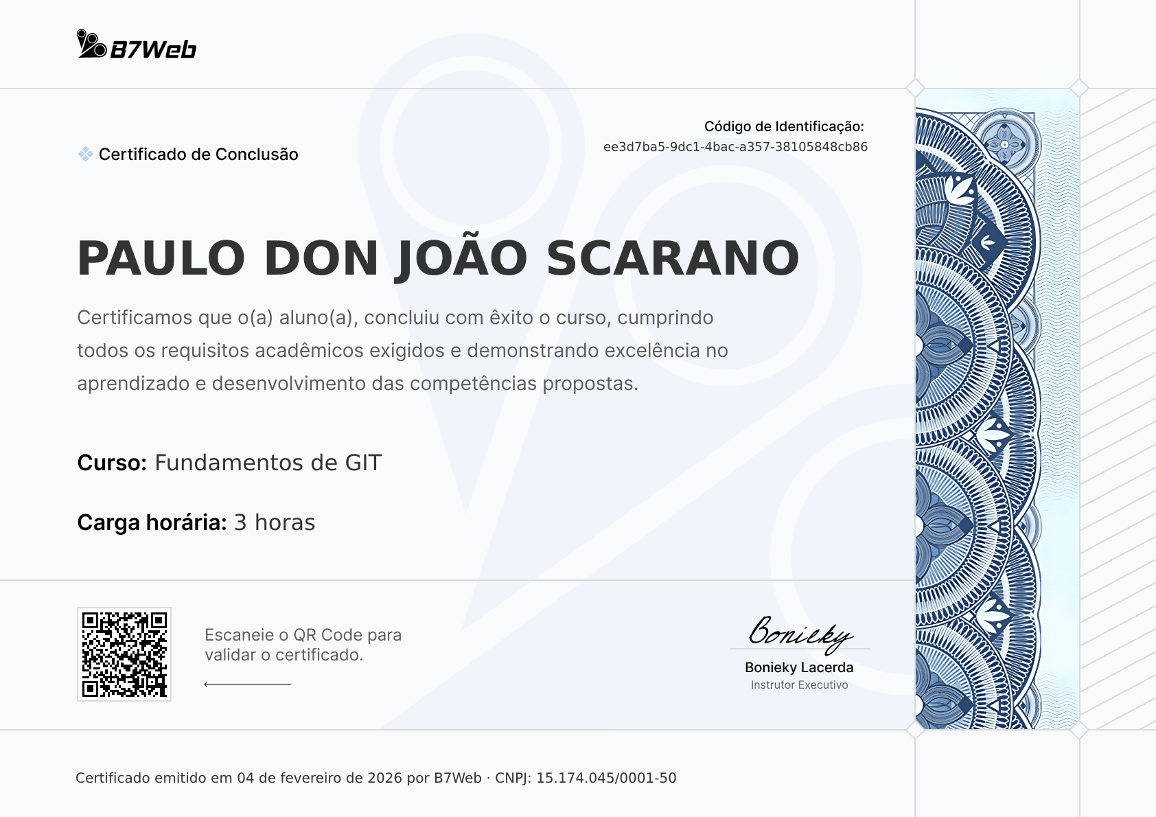 Certificado