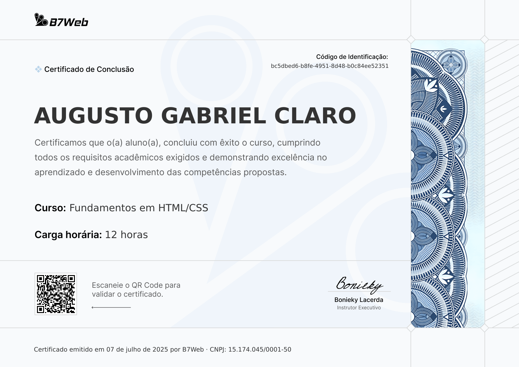 Certificado